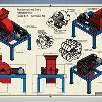 Progetto Frantumatrice Inerti Mattoni Hammer Mill