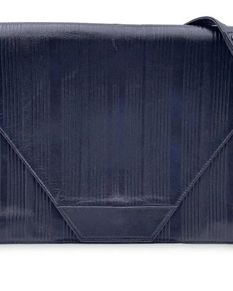 Gianni Versace borsa blu a tracolla convertibile