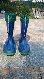 stivali di gomma blu 32
