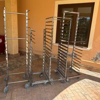 Carrelli per pasticcerie e panetterie