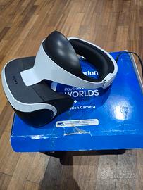 PlayStation VR PS4 + VR Worlds – Completo