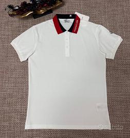 Polo Moncler, maniche corte, taglia L