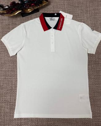 Polo Moncler, maniche corte, taglia L
