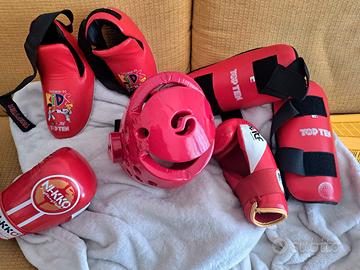 ATTREZZATURA COMPLETA TAEKWONDO BAMBINO 9-12 ANNI