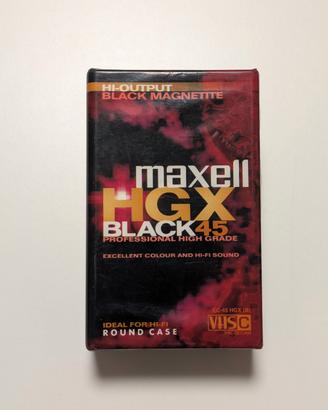 Videocassetta VHS Maxell HGX Black 45