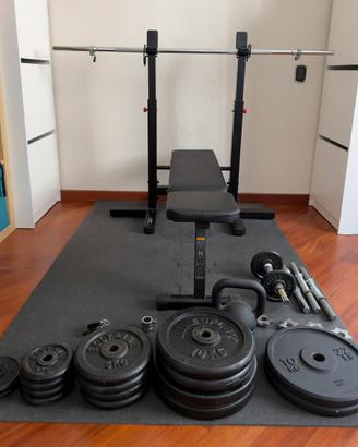 Home Gym completa Decathlon + 90,5 kg di pesi