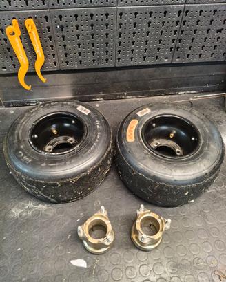 Mozzi kart magnesio crg + cerchi anteriori
