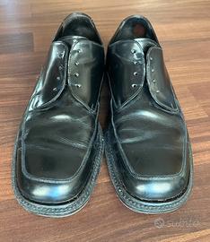Scarpe Derby Morelli artigianali Pelle Nera n41