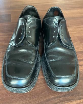 Scarpe Derby Morelli artigianali Pelle Nera n41