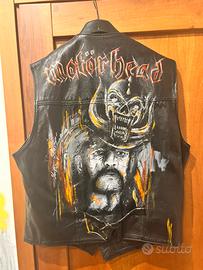 Gilet hand painted, motorhead