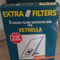 Sacchi-filtri per aspirapolvere vetrella
