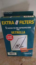 Sacchi-filtri per aspirapolvere vetrella