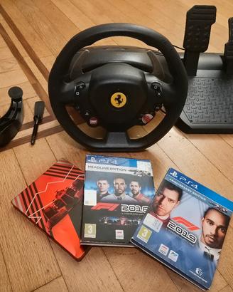 Volante PS4 + 2 giochi F1: Trustmaster 80