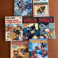 Set 4 fumetti vintage + 3 Topolini omaggio