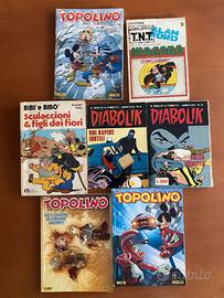 Set 4 fumetti vintage + 3 Topolini omaggio