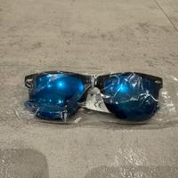 Occhiali da sole unisex con lente blu