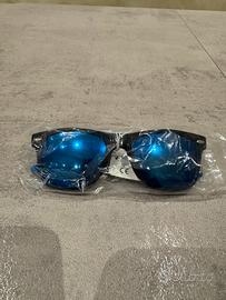 Occhiali da sole unisex con lente blu