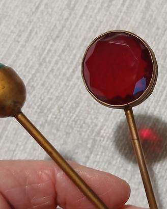 antichi spilloni da cappello anni 40