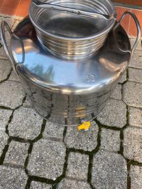 Bidone inox per olio 30 lt