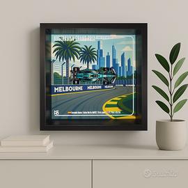 Quadro F1 - Melbourne 2023 - Alonso - 1:43
