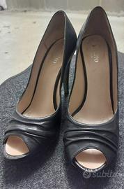 Scarpe stupende tacco 12cm nere 39