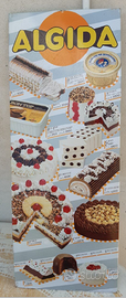 Cartelli gelati vintage in metallo anni '70 e '80