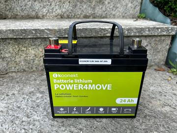 Batteria LiFePO4 24 Ah per caravan e frigorifero