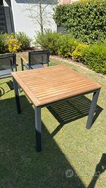Tavolo e sedie da giardino