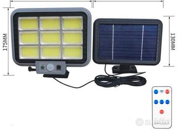 faro solare con pannello solare 