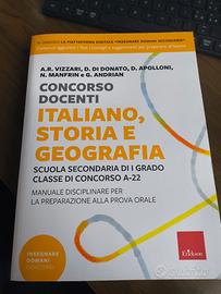Libro Concorso docenti italiano storia geograf A22