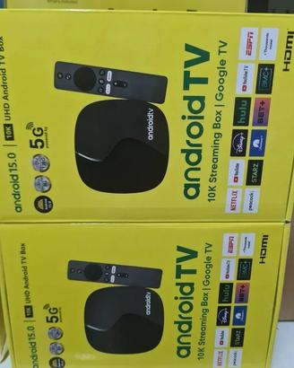 Tv box 10k Android 15 8gb-128gb telecomando