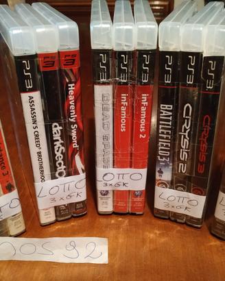 Lotto stock giochi ps3 avventura guerra azione