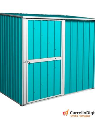 Box casetta giardino Acciaio 174x100 azzurro