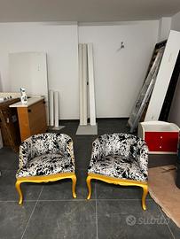 Poltroncine anni 50 stile barocco