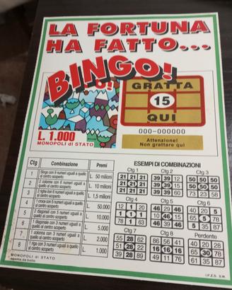locandina pubblicitaria Gratta e Vinci....