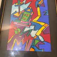 Quadro originale di Ugo Nespolo