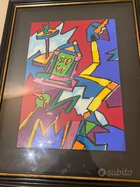 Quadro originale di Ugo Nespolo