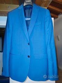 completo blu uomo cerimonia 50 vestito giacca