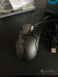 Mouse Gaming Logitech G502 HERO + Tappetino G24