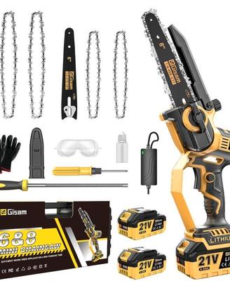 Mini Motosega a Batteria con 900W Motore Brushless