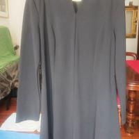 Abito nero maniche lunghe con cinta taglia 44
