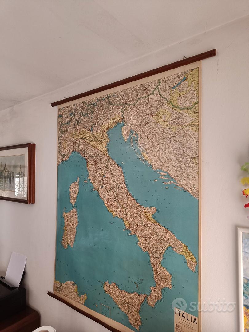 Cartina/ Mappa Italia - Arredamento e Casalinghi In vendita a Treviso