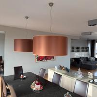 lampadario tessuto marrone Penta