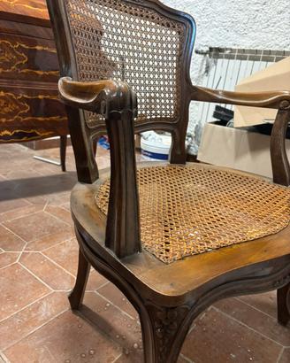 Sedia legno di noce
