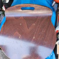 seduta sgabello in legno vintage 38, 5x38x1cm 