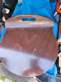 seduta sgabello in legno vintage 38, 5x38x1cm 