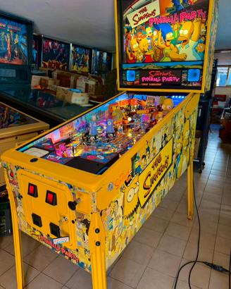 Flipper The Simpsons pinball party