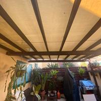 Pergola addossata in legno unopiu’