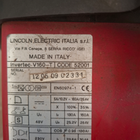 Saldatrice tig Lincoln invertec V160-T