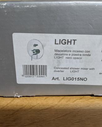 Paffoni Light 2 vie nero nuovo imballato doccia